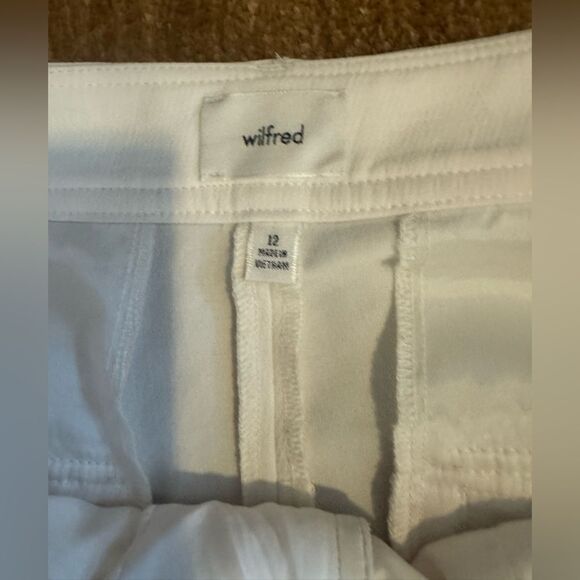 ARITZIA Wilfred Project Cargo Pants in cream size 12 - Picture 7 of 10